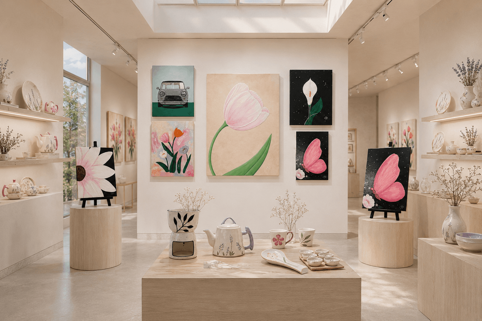 Interior de la galería de Catalina Urruty
